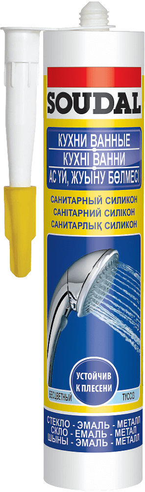 Герметик силікон. саніт. білий 280мл