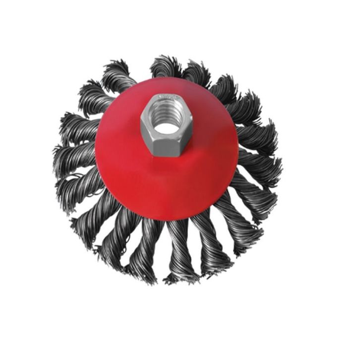 Щітка конусна (пучки кручений дроту) Miol 100 мм, М14