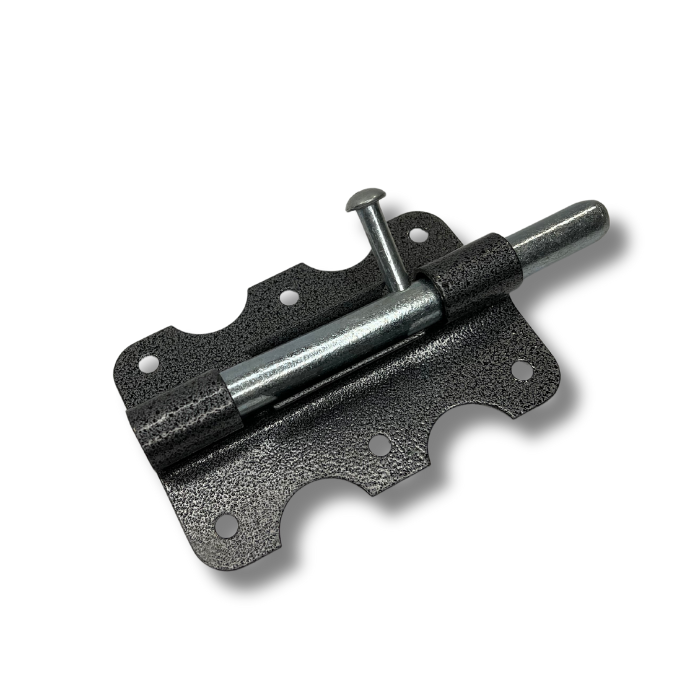 Шпингалет "100" серый антик (100*65 мм)