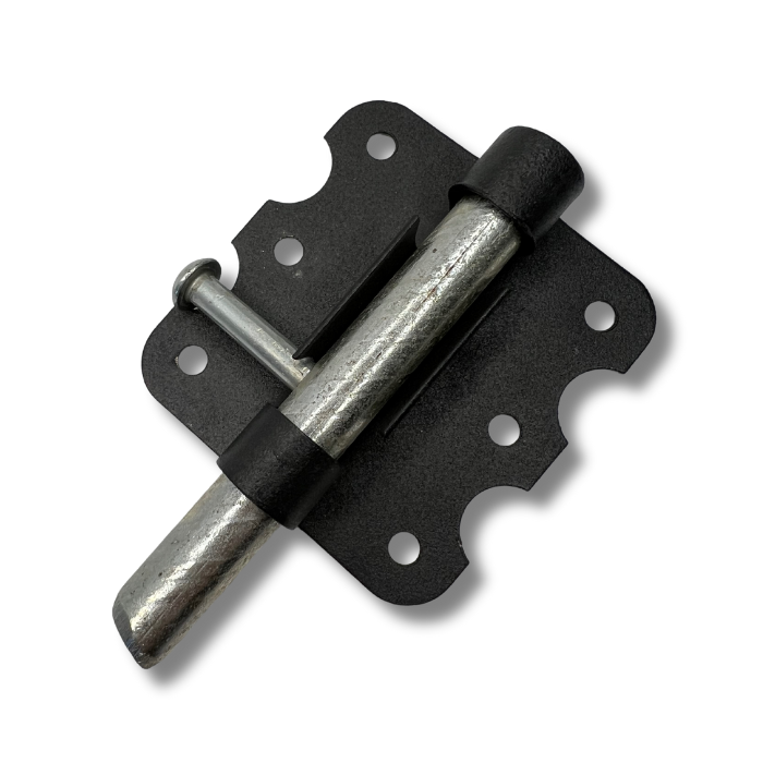 Шпингалет "70" черный бархат (70*65 мм)