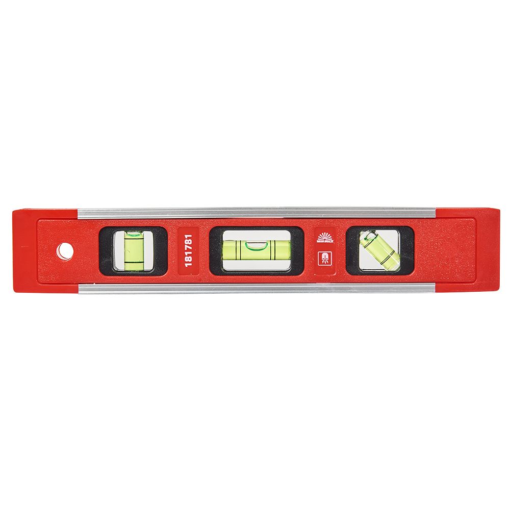 Рівень Міні 225 мм 3 капсули алюмінієва рамка з магнітами Vitals