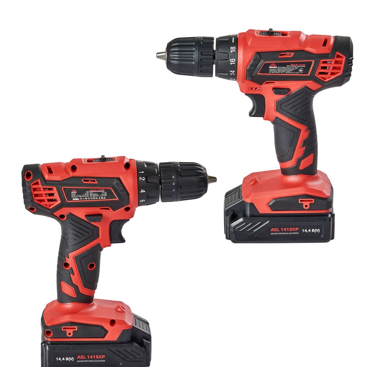 Дриль-шурупокрут акумуляторний Vitals AU 14/2KP