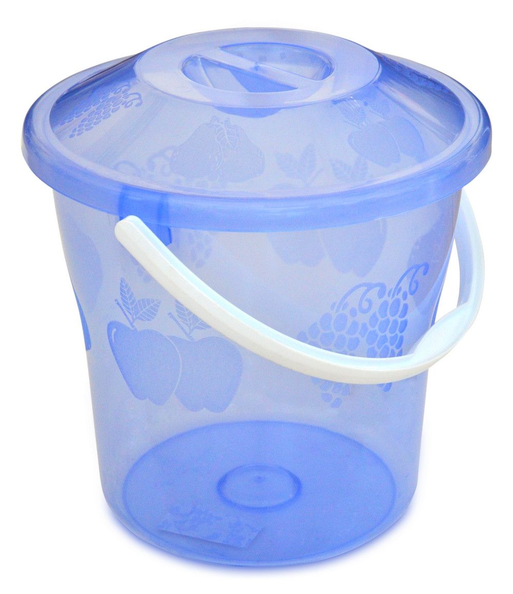 Відро пластикове з кришкою прозоре, харчове, 12 л