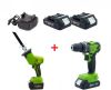 Шурупокрут акумул. ProCraft IND PA-20 BL Un + Шабельна пила ак. ProCraft PSS22 (без АКБ та зар.пр.)