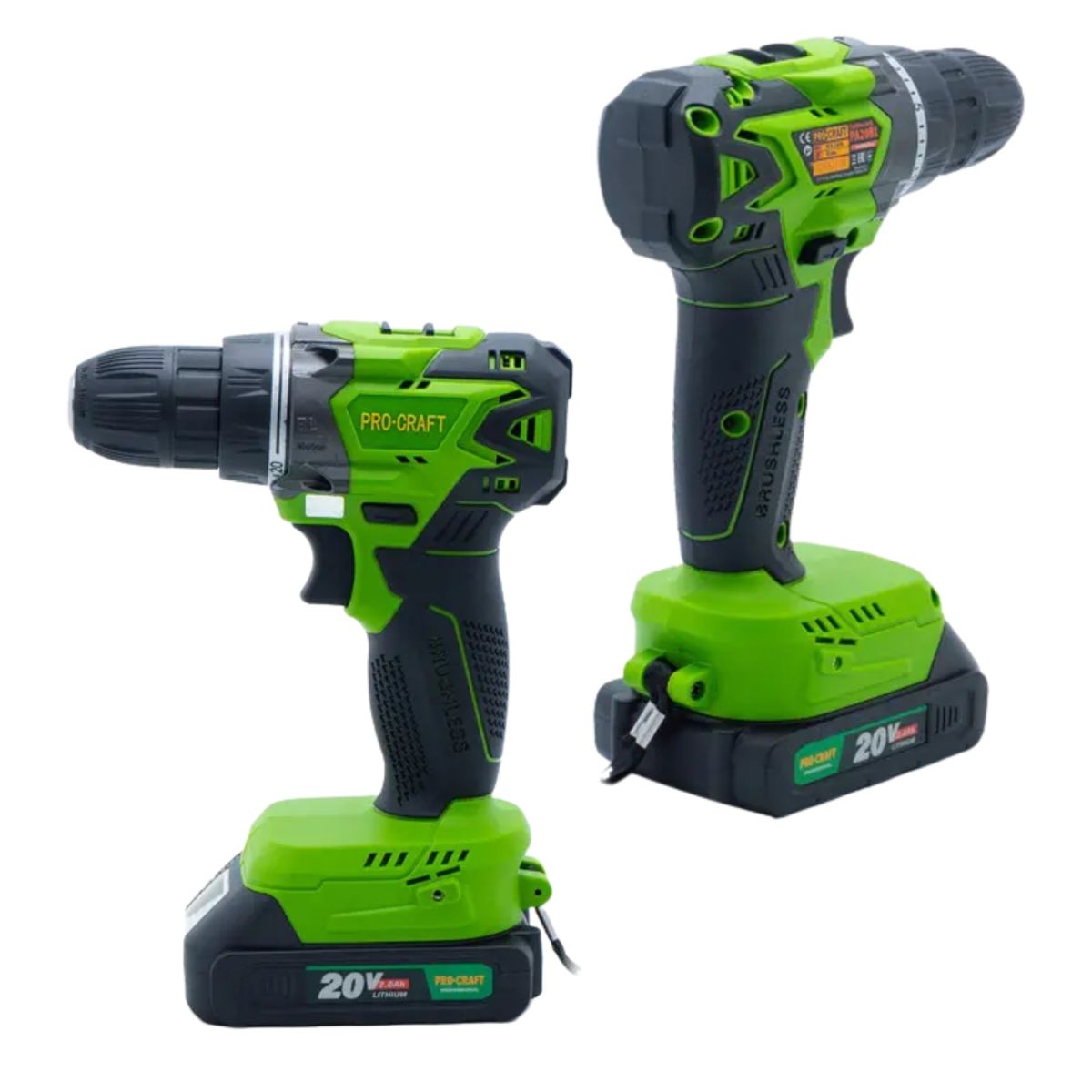 Шурупокрут акумул. ProCraft IND PA-20 BL Un + Шабельна пила ак. ProCraft PSS22 (без АКБ та зар.пр.)