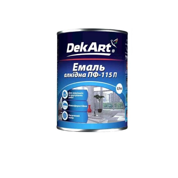 Эмаль алкидная ПФ-115П светло-зеленая ТМ "DekArt" – 2,8 кг.