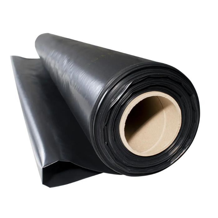 Плівка поліетиленова будівельна 2 сорт, 120 мкм, чорний, 1,5*100 м