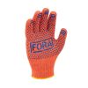 Рукавички робочі помаранчеві з ПВХ крапкою 7 клас