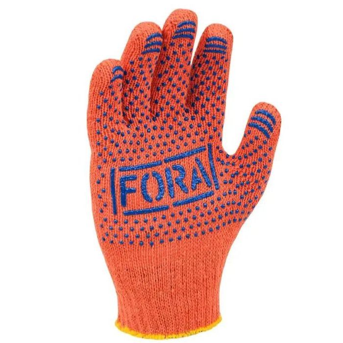 FORA Рукавички трикотажні мозаїка з малюнком ПВХ 7 клас