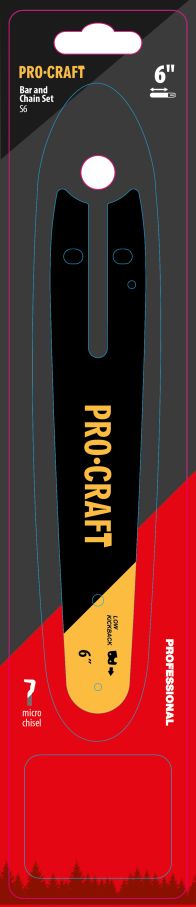 Комплект із шини та ланцюга Procraft S6 Universal (2 ланцюги та 1 шина)