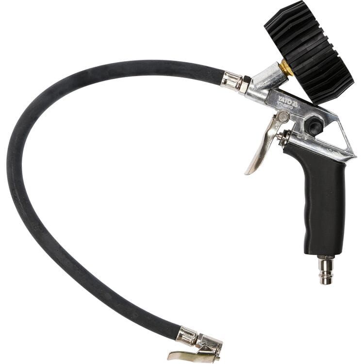 Пістолет для накачування шин YATO з манометром P ≤ 0.8 MPa, з'єднання Ø= 1/4"