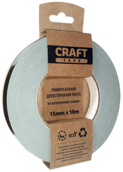 HPX Стрічка 2-ст.спінен.15мм*10м зелен. FT1510