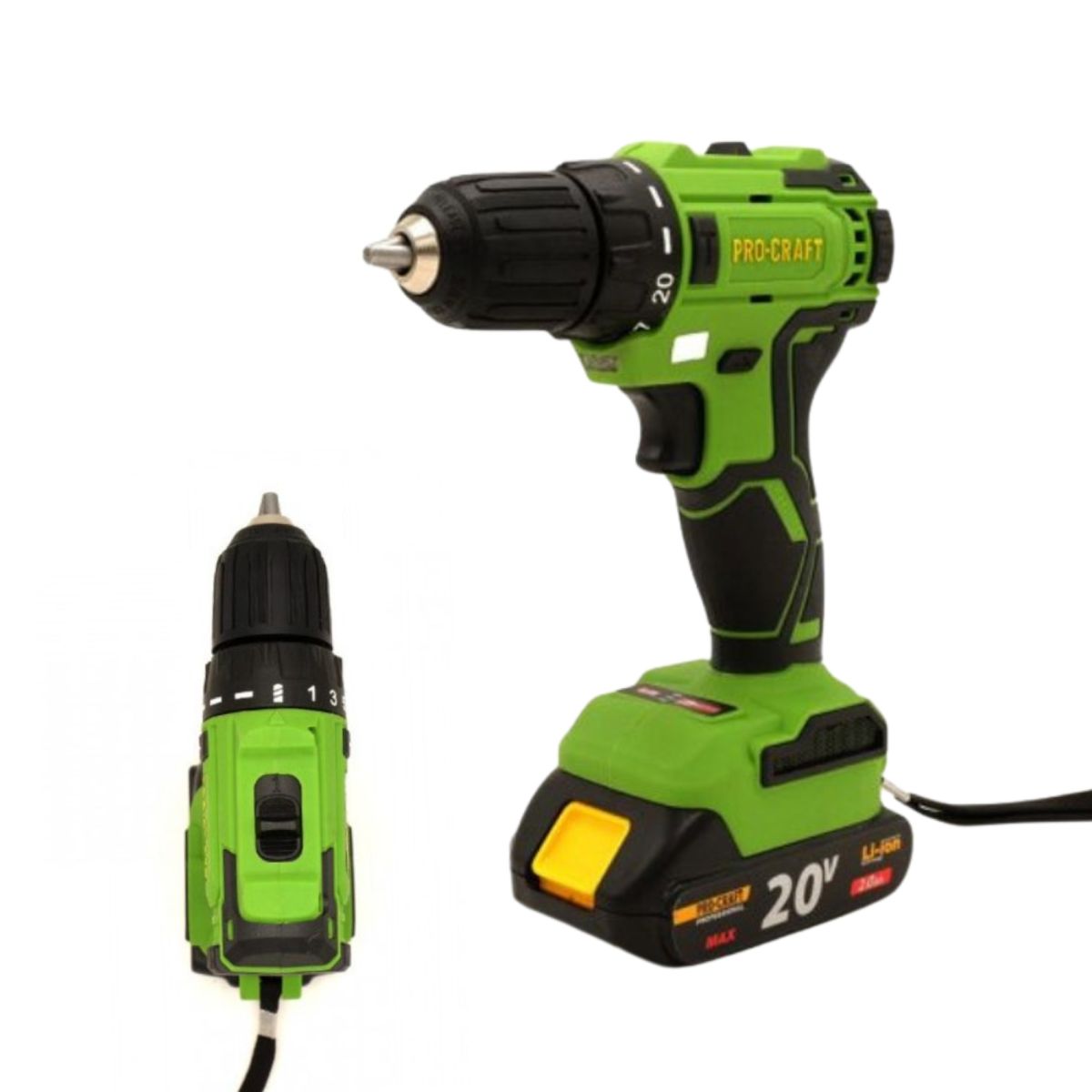 Шуруповерт Procraft PA18LiBL(з 1 акб та зп)