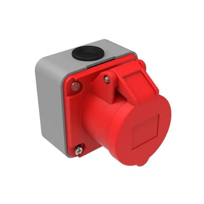 Настінна розетка 380V 3P+E+N 16A поліамід IP44 Bemis BC1-1505-2510