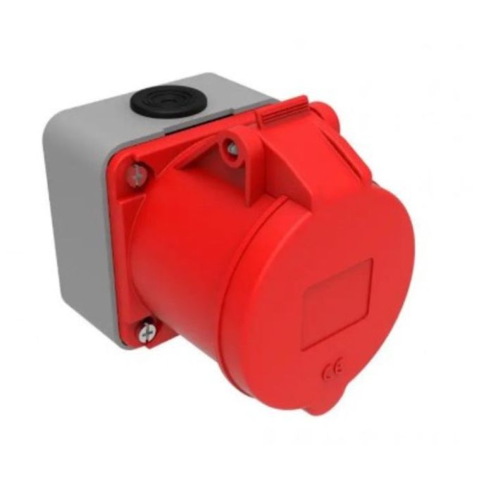 BC1-3504-2510 380V 4*32A Розетка настінна (поліамід) IP44