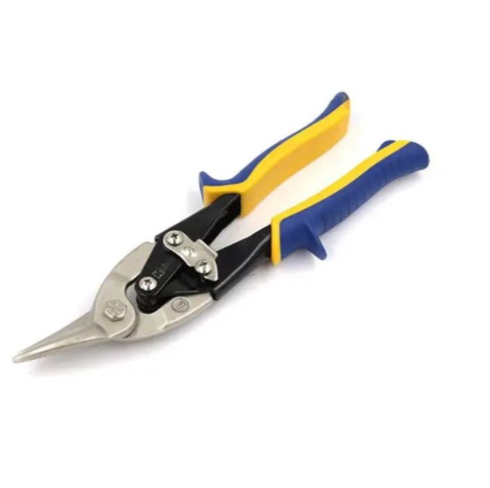 Ножиці по металу 250 мм CrV, ліві, нікельовані, ТМ Kubis