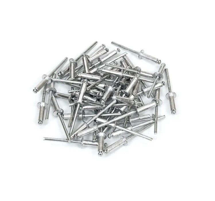 Заклепки алюмінієві 3.2 * 6 мм (товщина 0.5-2 мм), 50 шт, ТМ Kubis