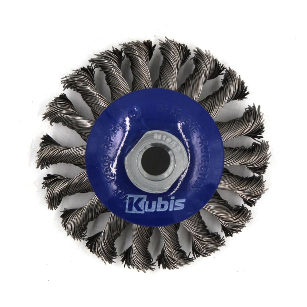Щітка-крацовка конічна для УШМ Ø125 мм, сталева жгутована, ТМ Kubis