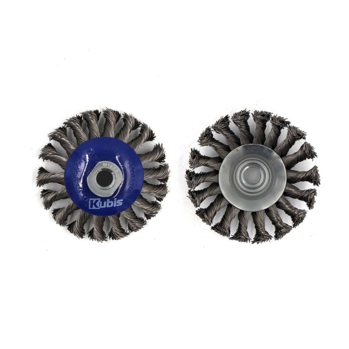 Щітка-крацовка конічна для УШМ Ø125 мм, сталева жгутована, ТМ Kubis