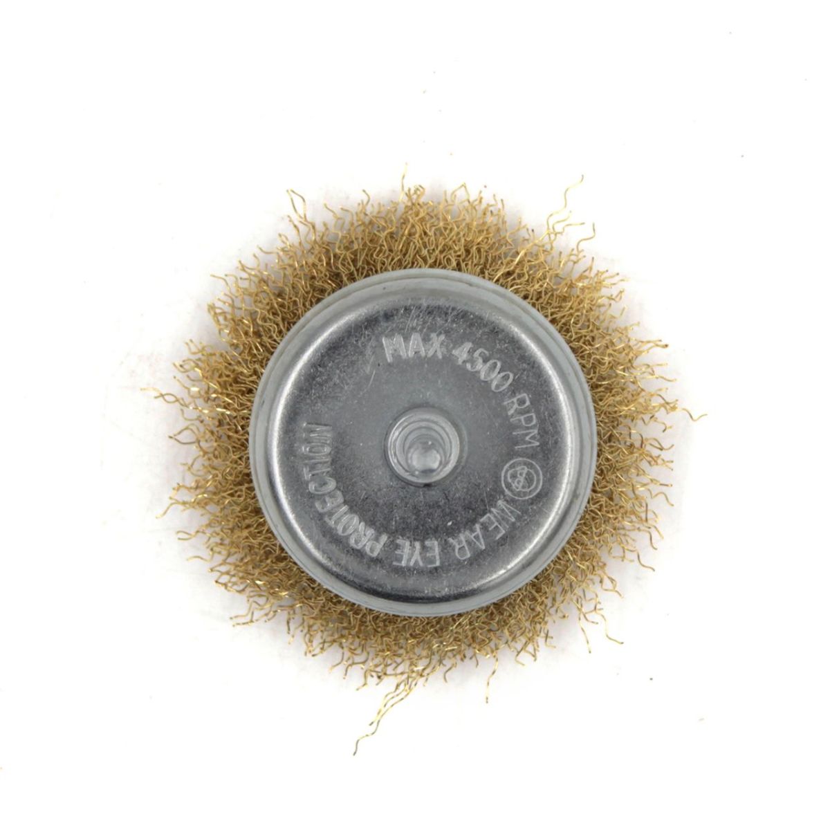 Щітка-крацовка чашкова для дрилі Ø100 мм, рифлена латуньована, ТМ Kubis