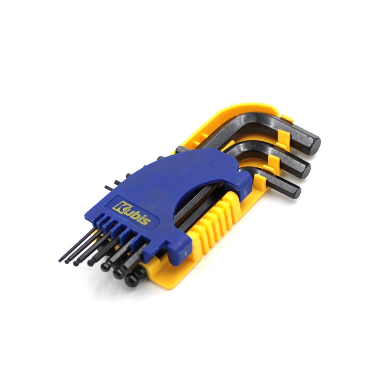 Ключи шестигранные 9 шт, 1.5,2,2.5,3,4,5,6,8,10 мм, CrV, ТМ Kubis