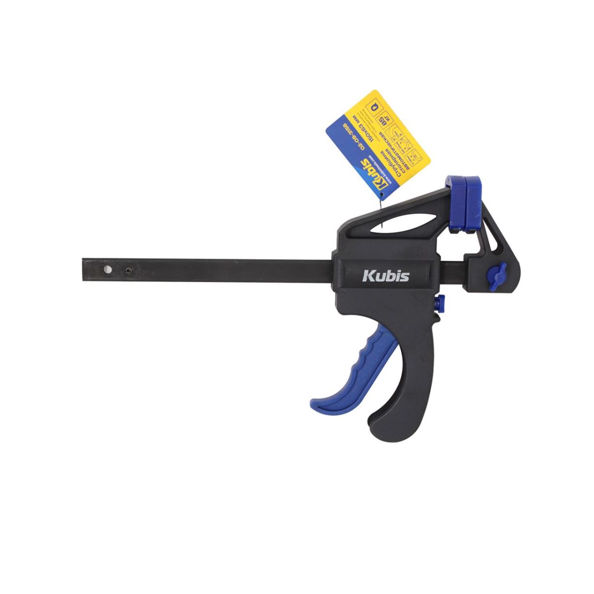 Струбцина столярная автоматична 150*63 мм, 85 кг, армований нейлон, ТМ Kubis