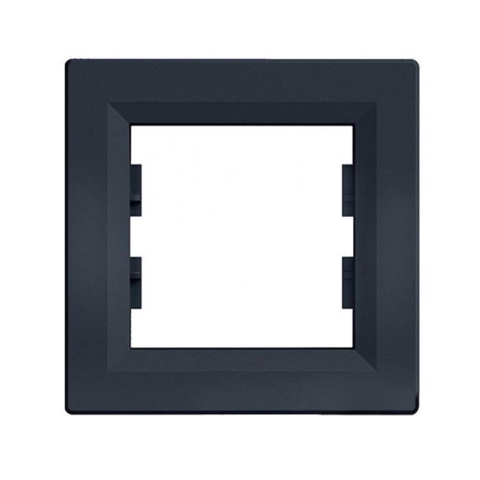 Рамка 1-местная Asfora, антрацит