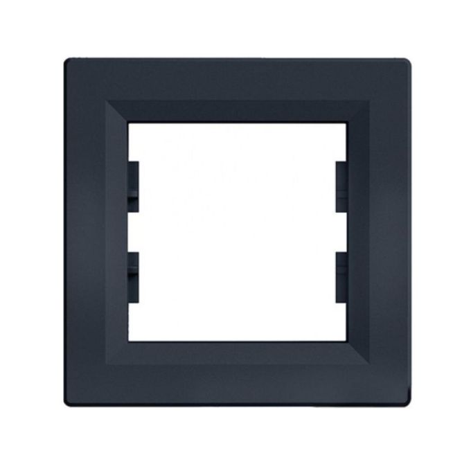 Рамка 1-місна Asfora, антрацит