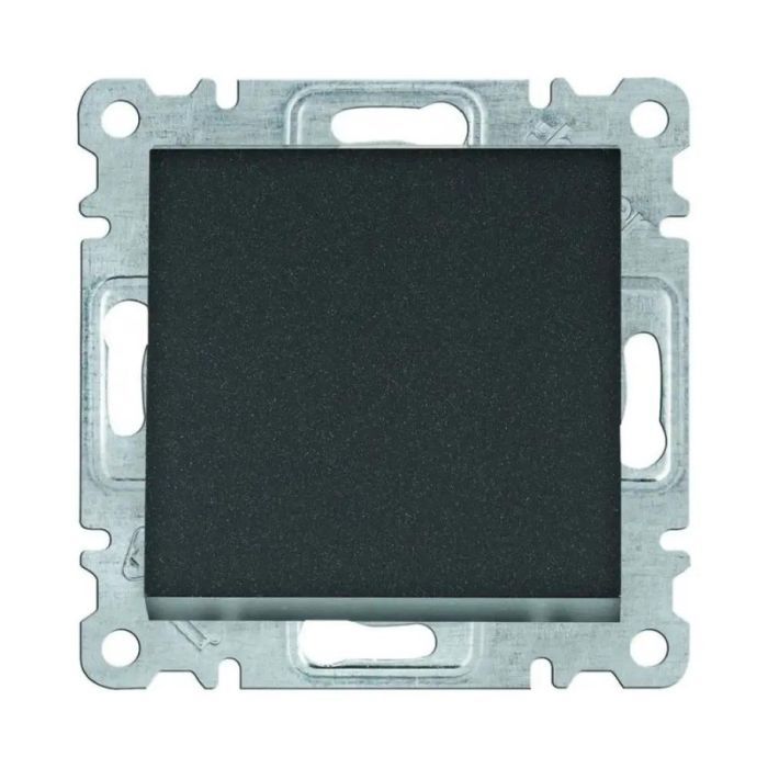 Вимикач одноклавішний (сх.1), Asfora (антрацит)