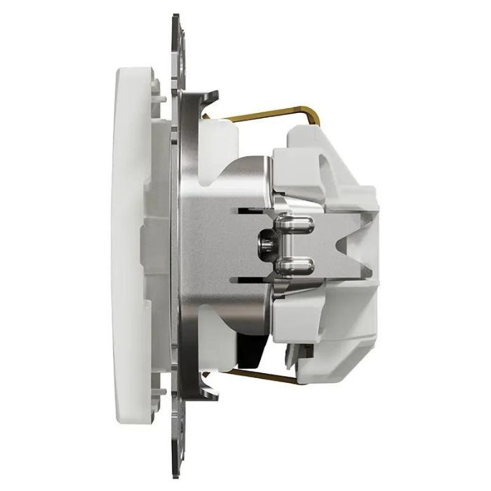 Розетка із з/к зі шторками SE Sedna Design білий