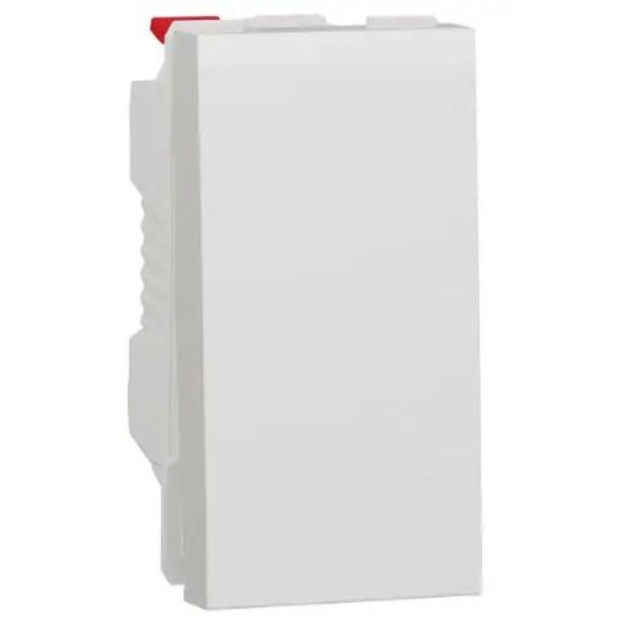 Вимикач 1-кл. 1-мод. 10А Unica New, білий