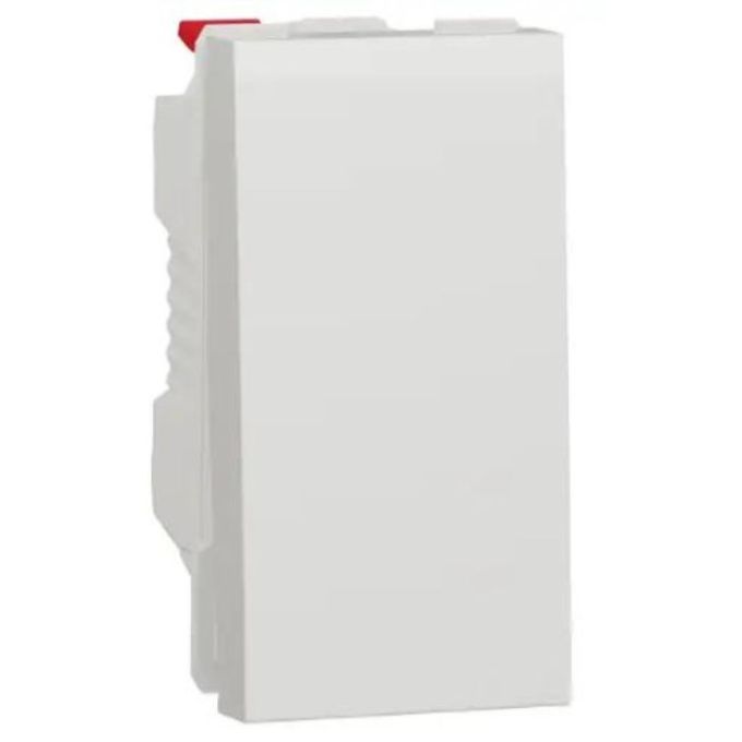 Вимикач 1-кл. 1-мод. 10А Unica New, білий