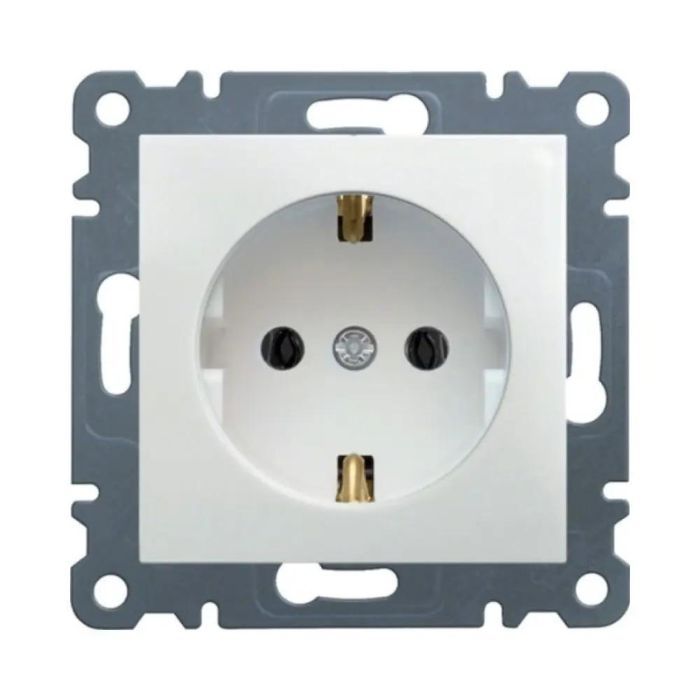 Розетка з з/к Lumina-2, біла