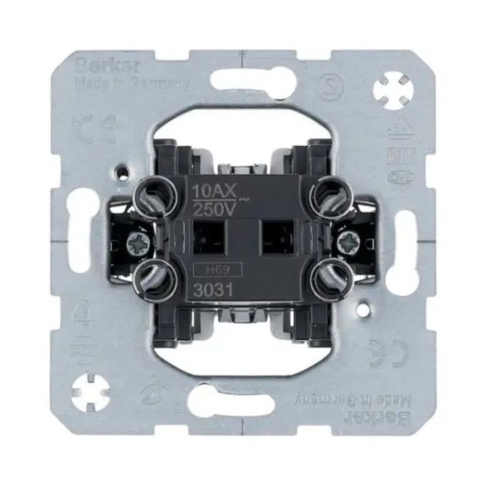 Вимикач 1-полюсний одноклавішний 10АХ/250В