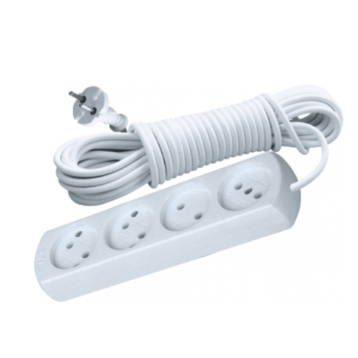 Подовжувач 4 гн з/з + вимикач 3 м Sokol