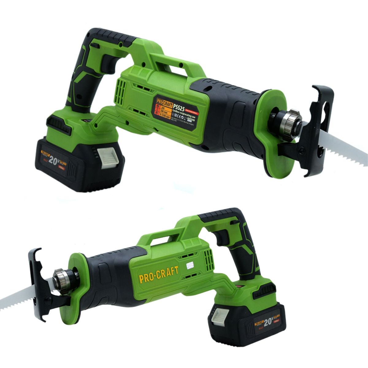 Акумуляторна шабельна пилка Procraft PSS25 (Без акб та зп)