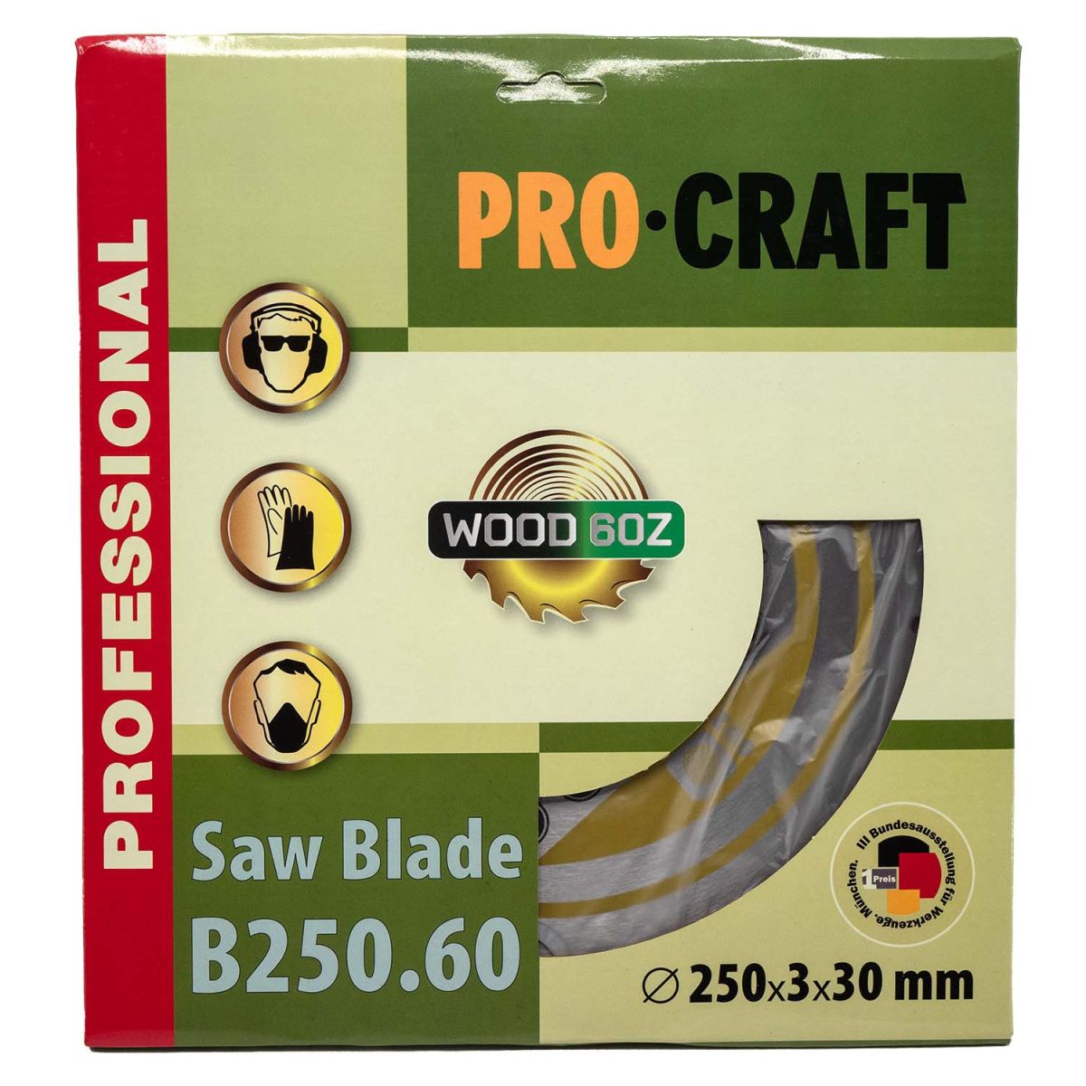 Пильный диск Procraft B250.60 60T (по дереву)