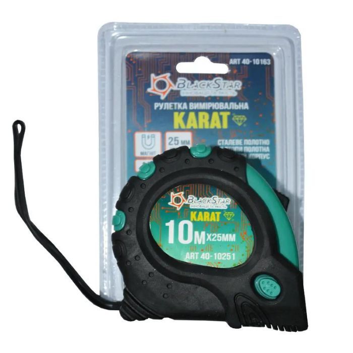 Рулетка Black Star 10м*25мм.
