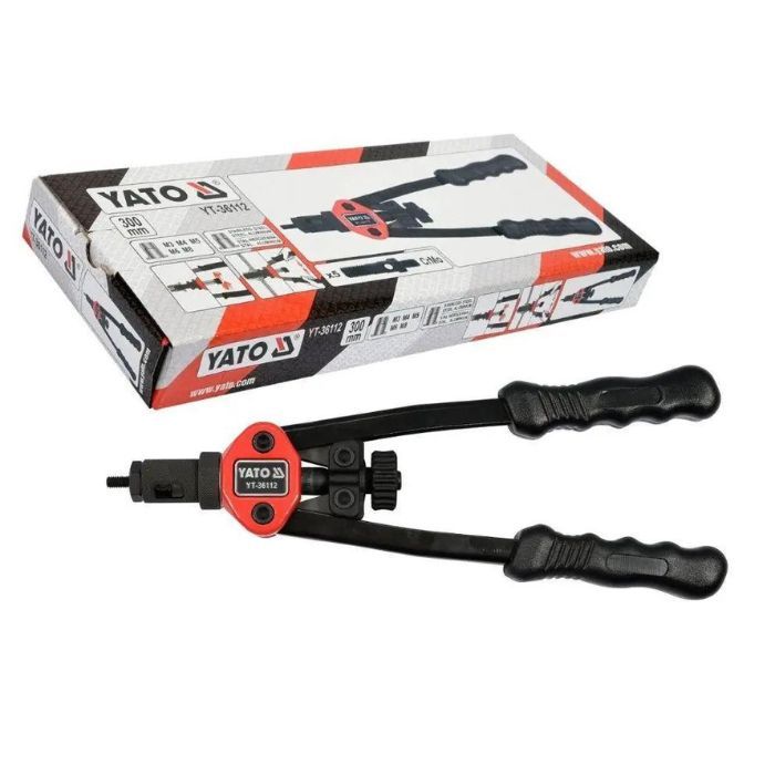 Заклепочних дворучний YATO для нітогайок МЗ; М4; М5; М6; М8; 300 мм