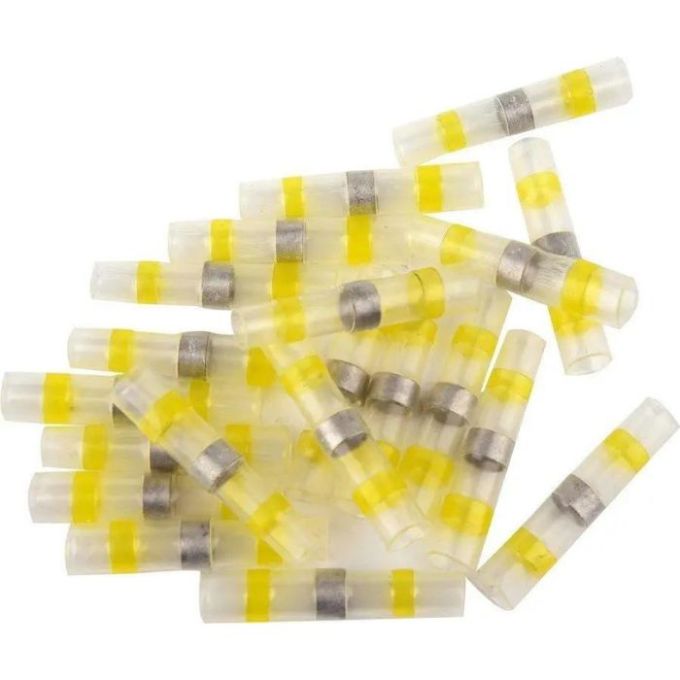 Кембрики термоусадні до 105°C з оловом YATO, для провідників 4-6 мм², 20 шт.