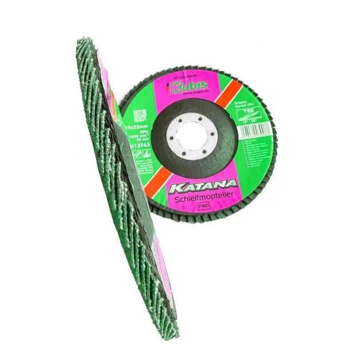 Круг пелюстковий торцовий конічний Т29 Р80, 125*22 мм, Zirconia KATANA