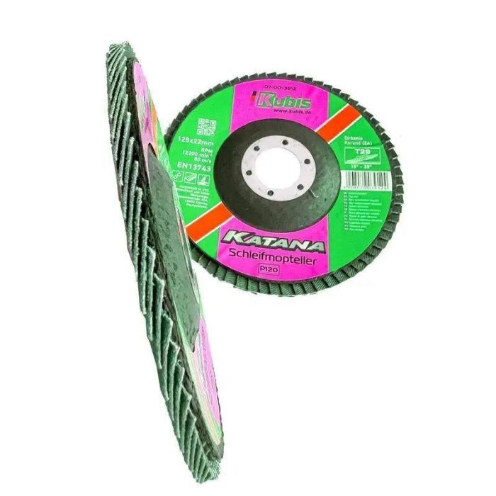 Круг пелюстковий торцовий конічний Т29 Р120, 125*22 мм, Zirconia KATANA