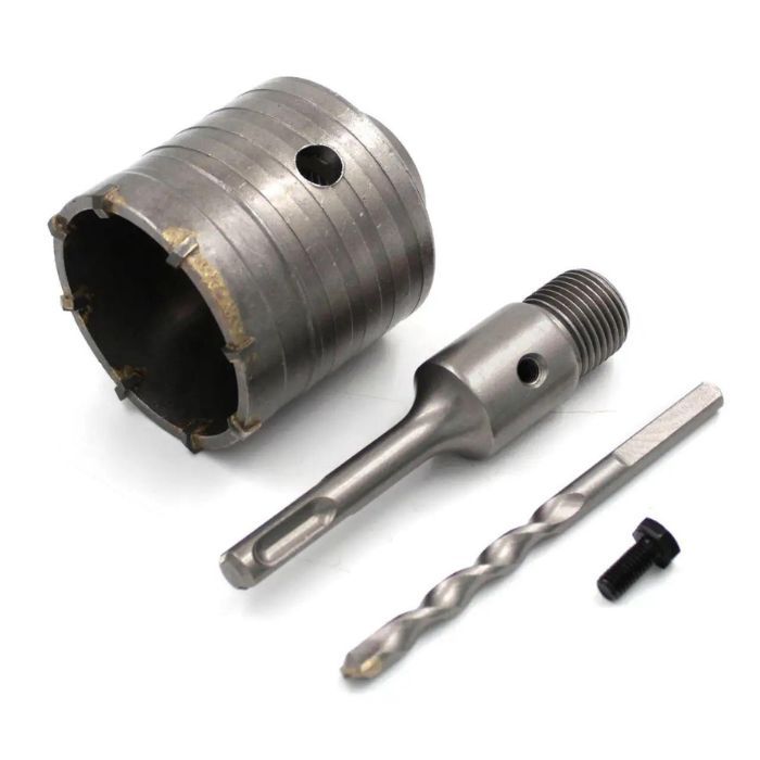 Свердло корончате по бетону 68 мм, YG8C + перехідник SDS-Plus 22*110 мм, ТМ Kubis