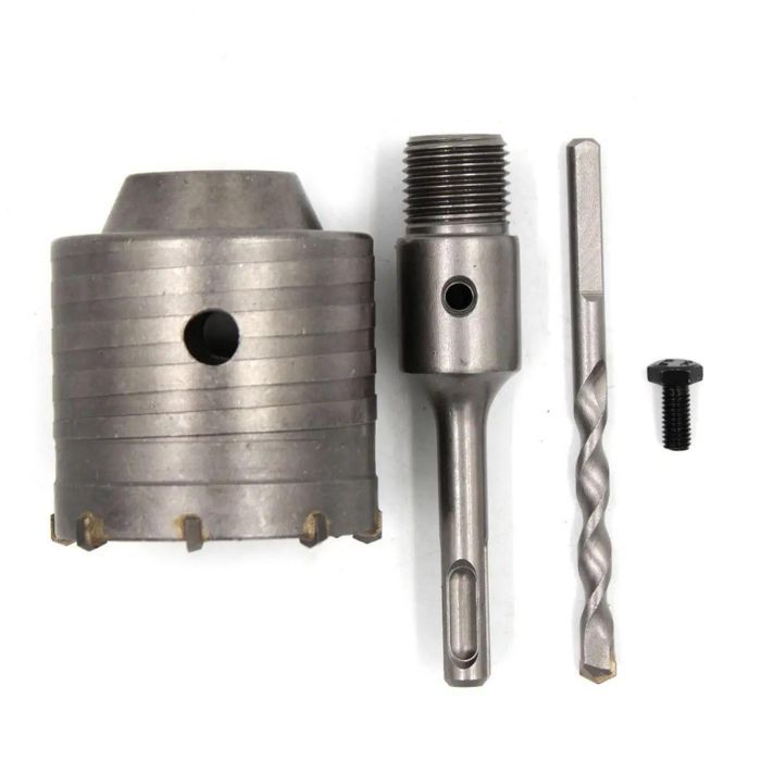 Свердло корончате по бетону 68 мм, YG8C + перехідник SDS-Plus 22*110 мм, ТМ Kubis