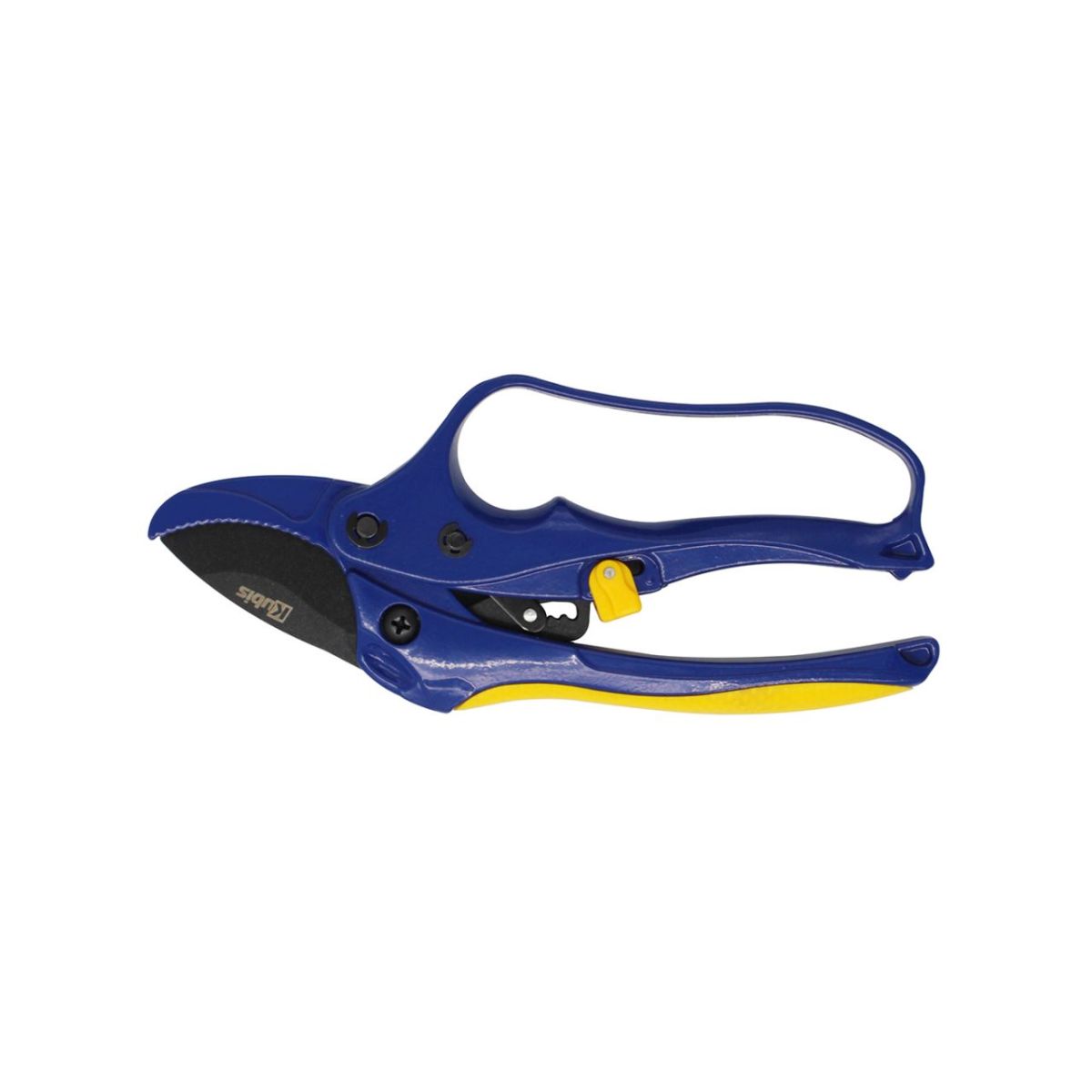 Секатор садовий з храповим механізмом, max Ø15 мм, лезо з тефлоновим покриттям Mn65, HRC 53-55, 200 , ТМ Kubis