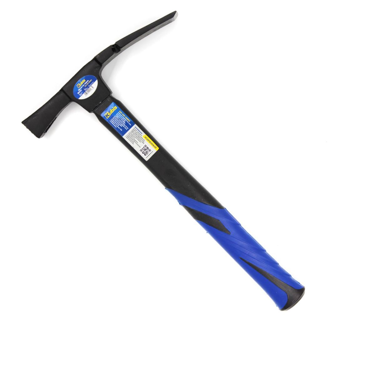 Молоток кирка 600 г, фібергласова ручка, ТМ Kubis