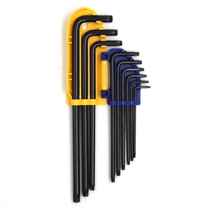 Набір ключів торцевих KUBIS TORX  довгі T10-T50 (02-08-9809)