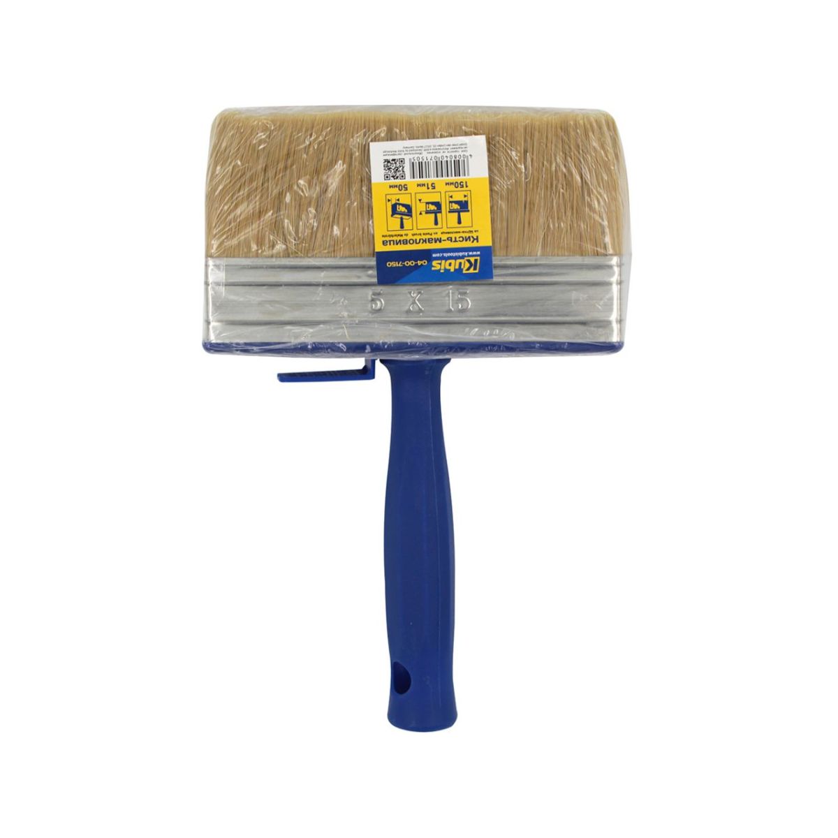 Пензель макловиця 150/51/50 мм, натуральна щетина, ТМ Kubis