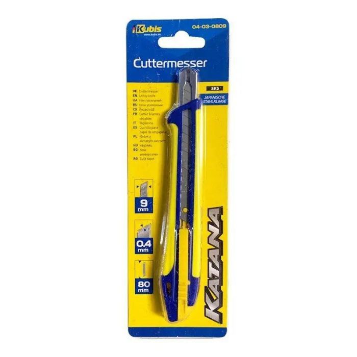 Ніж посилений з висувним лезом SK5 9 мм KATANA, автоматичний замок, ТМ Kubis