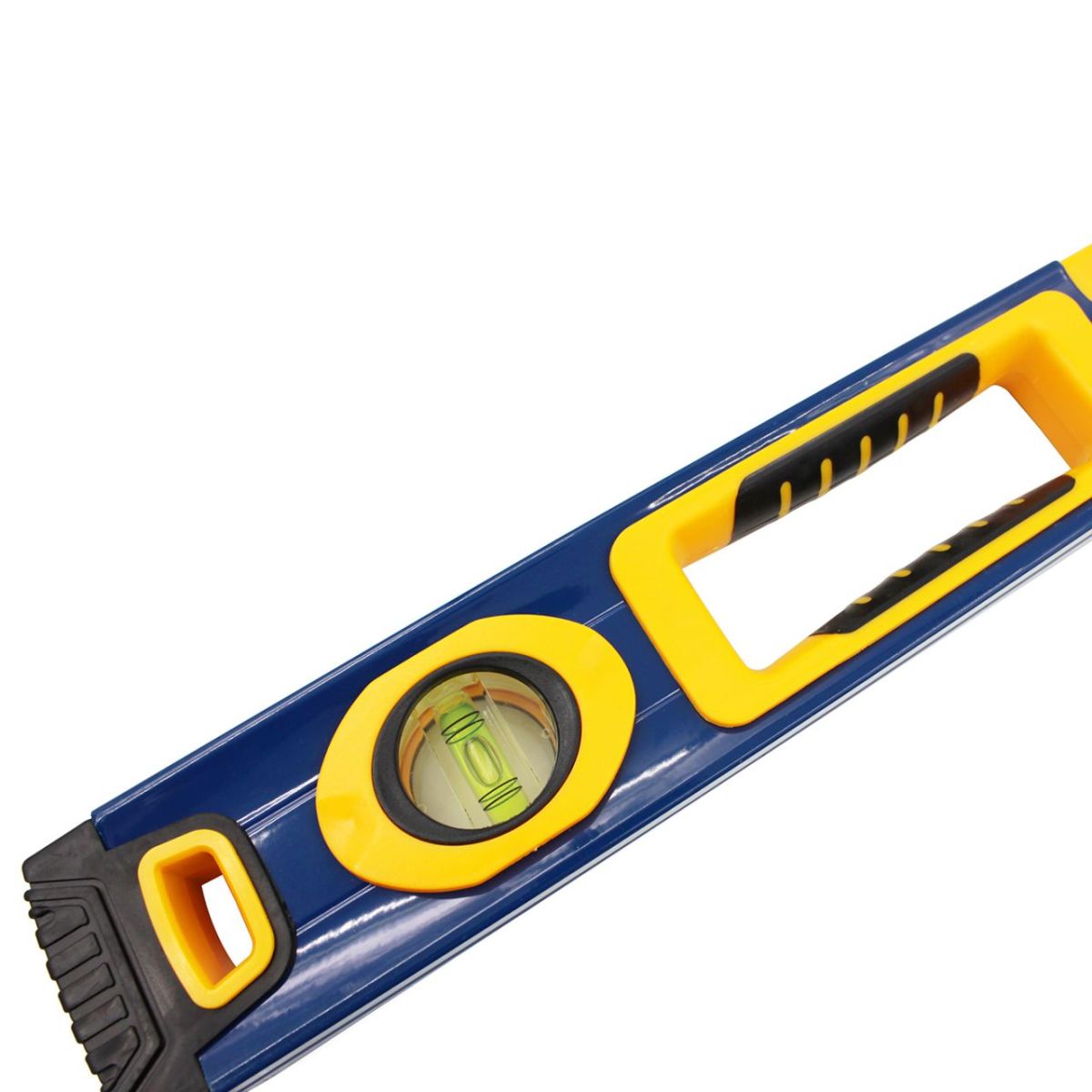 Рівень з ручками 800 мм, точність 0,5 мм/м, регулюєма капсула 360 *, протиковзкі упори, ТМ Kubis